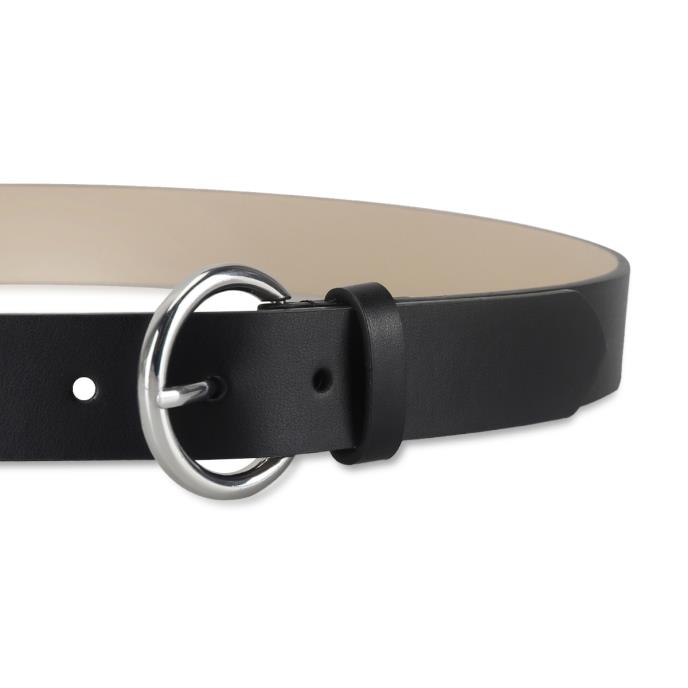 totes® Ladies Jean Belt With Gold Buckle Black Extra Image 3